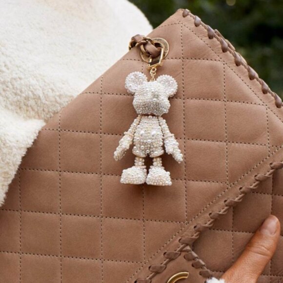 BAUBLEBAR Disney Mickey Mouse Stimulated Pearl Bag Charm NWT - Picture 2 of 10